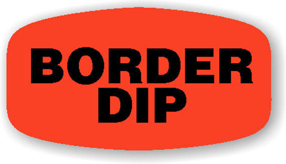 Border Dip Label | Roll of 1,000