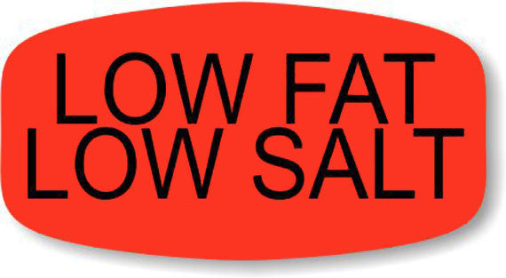 Low Fat, Low Salt Label | Roll of 1,000