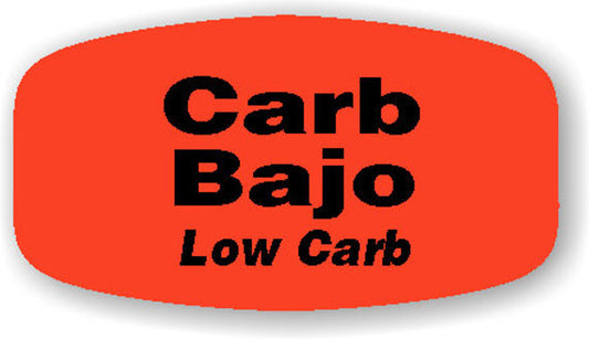 Low Carb / Carb Bajo Label | Roll of 1,000