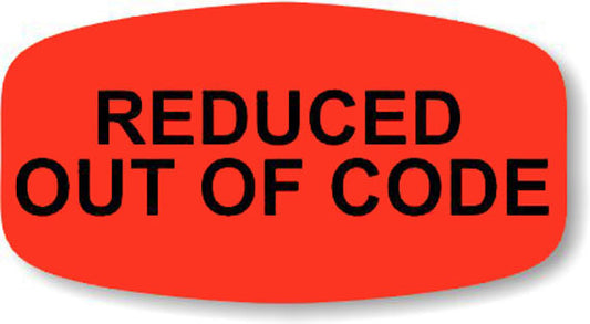 Reduced out of code Label | Roll of 1,000