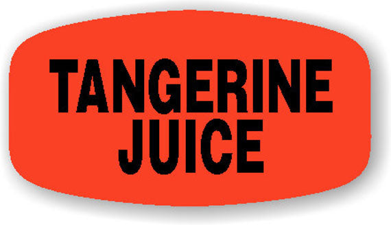 Tangerine Juice Label | Roll of 1,000