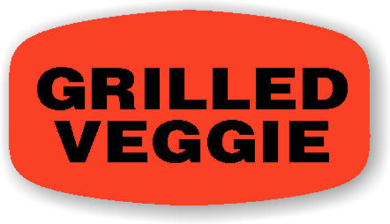 Grilled Veggie Label | Roll of 1,000