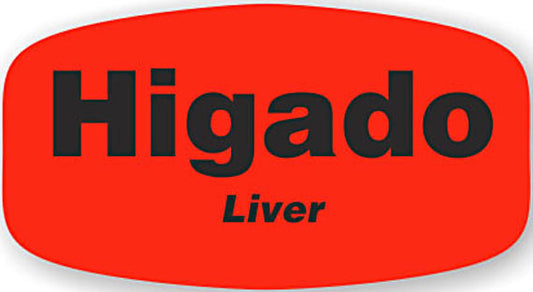 Liver / Higado Label | Roll of 1,000