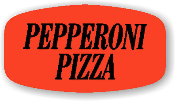 Pepperoni Pizza Label | Roll of 1,000