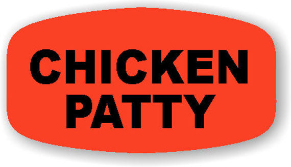 Chicken Patty Label | Roll of 1,000