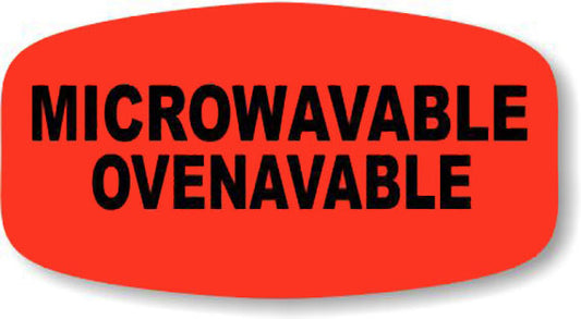 Microwavable-Ovenable   Label | Roll of 1,000