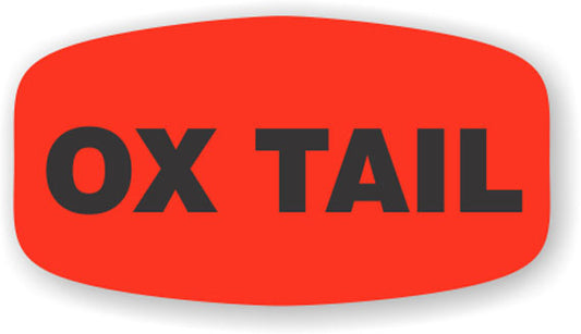 Ox Tail  Label | Roll of 1,000