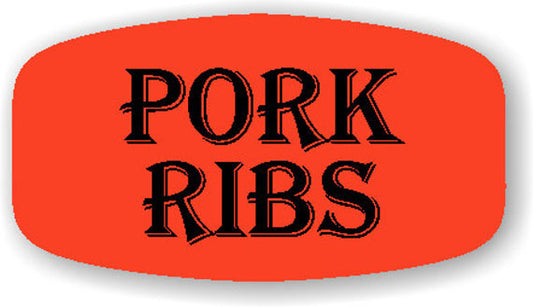 Pork Ribs Label | Roll of 1,000