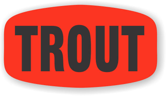 Trout  Label | Roll of 1,000