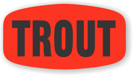 Trout  Label | Roll of 1,000
