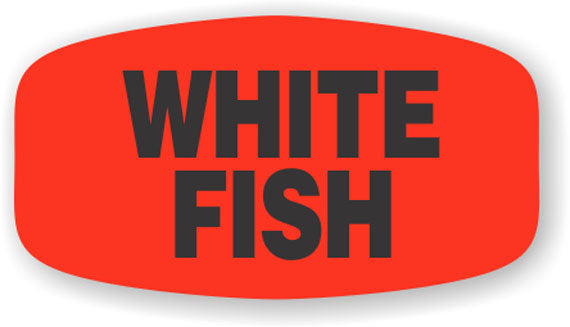 White Fish Label | Roll of 1,000