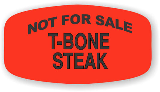 Not For Sale T-Bone Steak  Label | Roll of 1,000