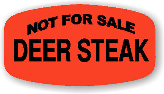 Not For Sale Deer Steak  Label | Roll of 1,000