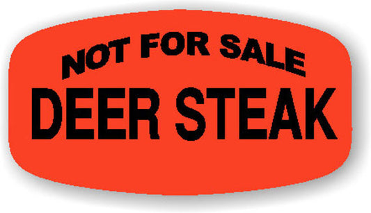 Not For Sale Deer Steak  Label | Roll of 1,000