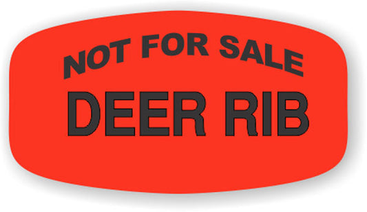 Not For Sale Deer Rib  Label | Roll of 1,000