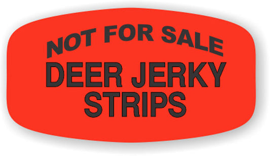 Not For Sale Deer Jerky Label | Roll of 1,000