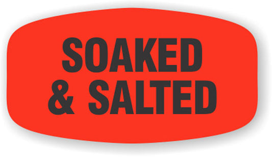 Soaked & Salted  Label | Roll of 1,000