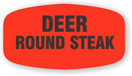 Deer Round Steak  Label | Roll of 1,000