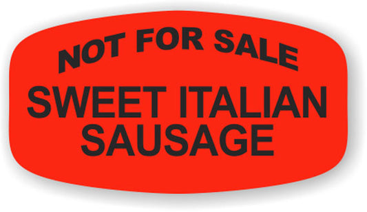 Not For Sale Sweet Italian  Label | Roll of 1,000