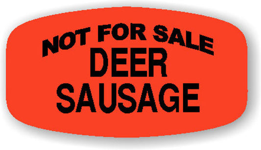 Not For Sale Deer Sausage  Label | Roll of 1,000