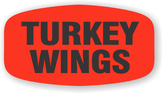 Turkey Wings Label | Roll of 1,000