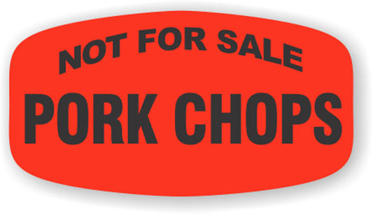 Not For Sale Pork Chops Label | Roll of 1,000