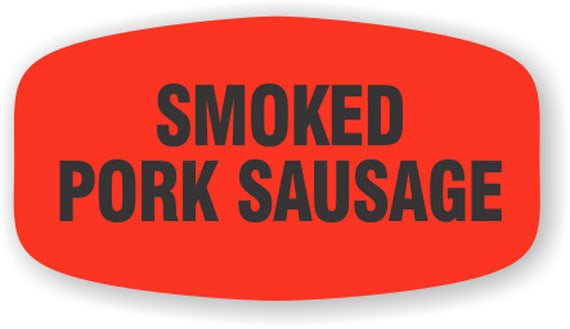 Smoked Pork Sausage  Label | Roll of 1,000