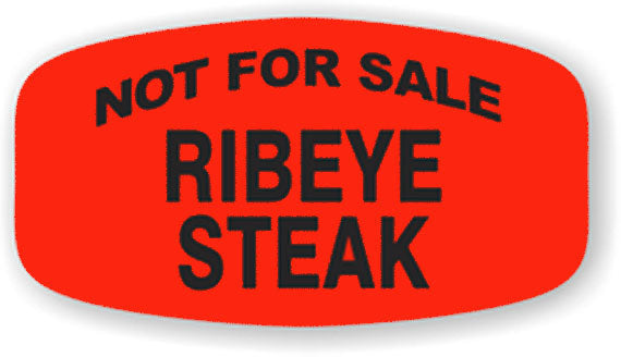Not For Sale Ribeye Steak Label | Roll of 1,000