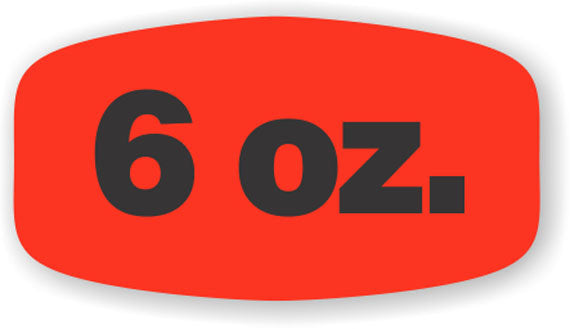 6 oz.  Label | Roll of 1,000