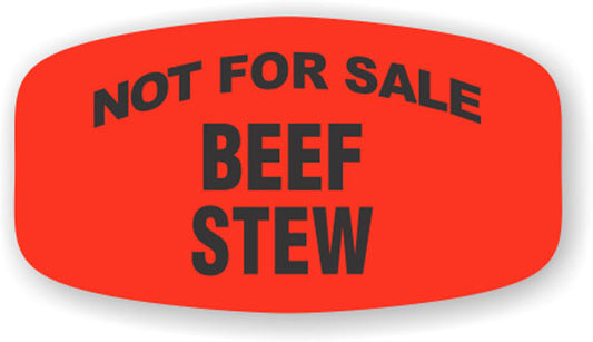 Not for Sale Beef Stew Label | Roll of 1,000
