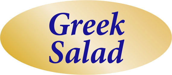 Greek Salad Label | Roll of 500