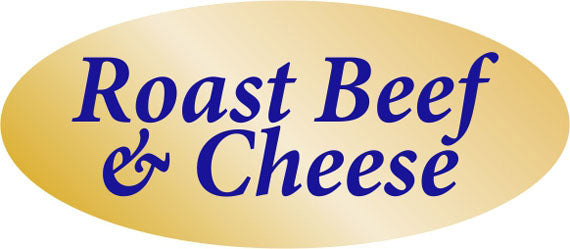 Roast Beef & Cheese Label | Roll of 500