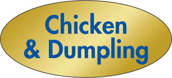 Chicken & Dumpling Label | Roll of 500