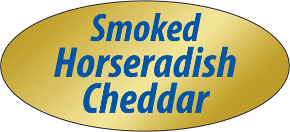 Smoked Horseradish Cheddar Label | Roll of 500