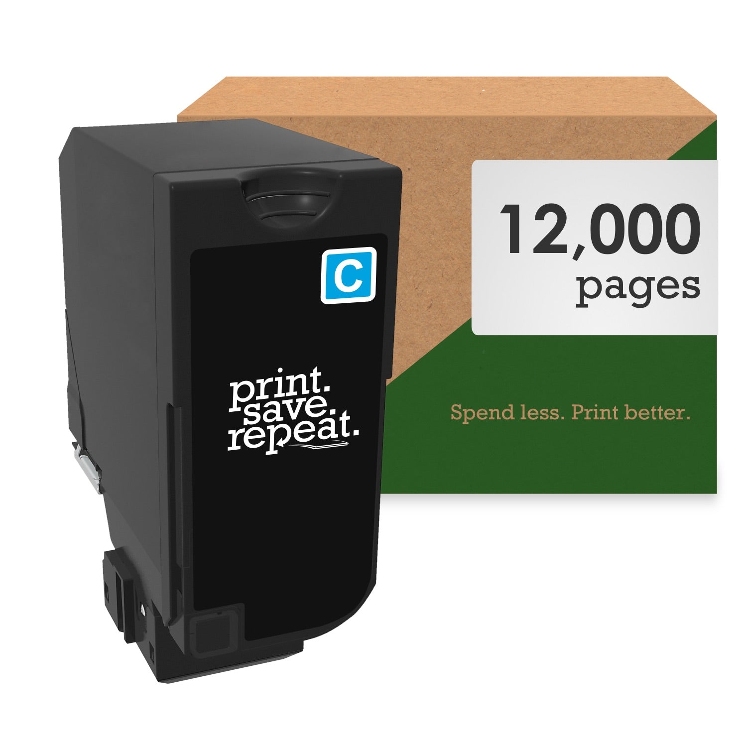 Premium 74C1HC0 Cyan Toner Cartridge For Lexmark CS725 Printer – High Yield 12,000 Pages