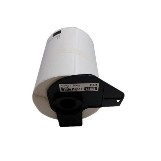 4" x 6" (101mm x 152mm) Brother DK Die-Cut Large Shipping Labels | 200 Labels | 1 Roll (DK-1241)