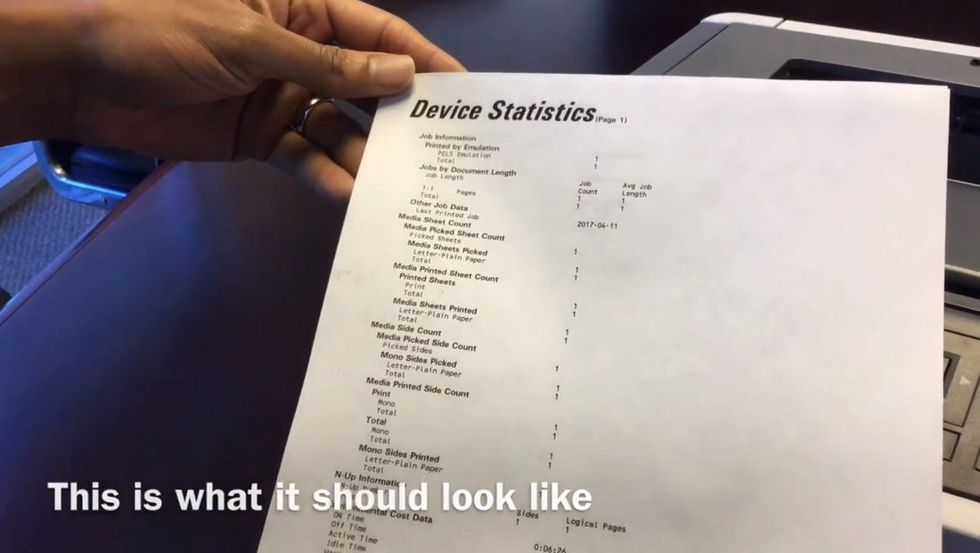 How to Print a Device Statistics Report on Your Lexmark MS417dn