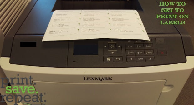 Lexmark MS315dn: How to Set to Print on Labels