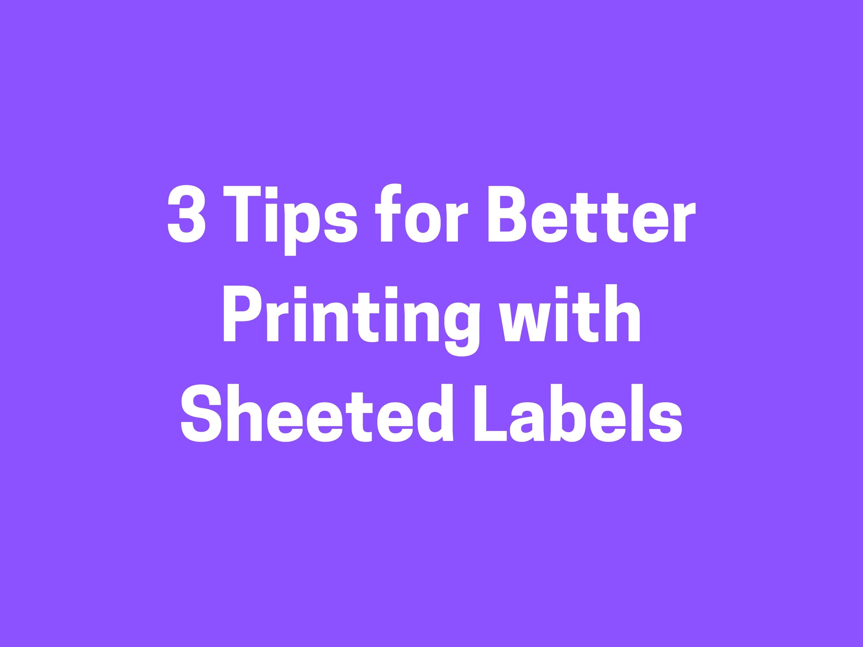 Laser Printer Label Tips – Print.Save.Repeat.