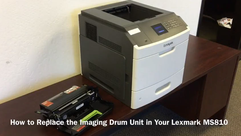 Lexmark MS810: How to Replace the Imaging Drum Unit