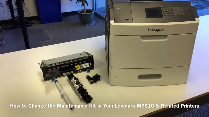 How to Change the Maintenance Kit in Your Lexmark MS810 & Related Printers