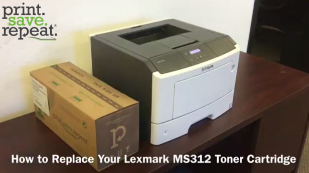 Lexmark MS312: How to Replace the Toner Cartridge