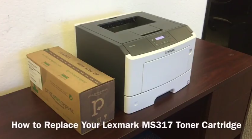 Lexmark MS317dn: How to Replace the Toner Cartridge