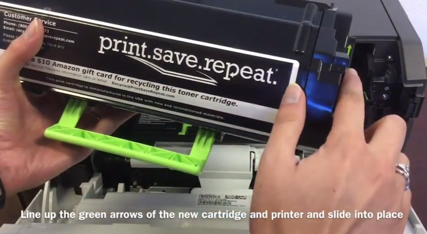 Lexmark MS410d / MS410dn: How to Replace the Toner Cartridge