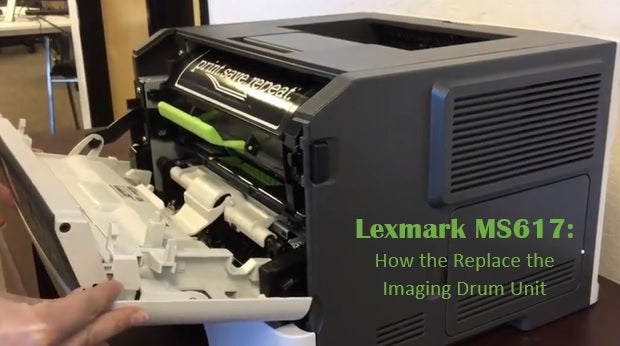 Lexmark MS617dn: How to Replace the Imaging Drum Unit