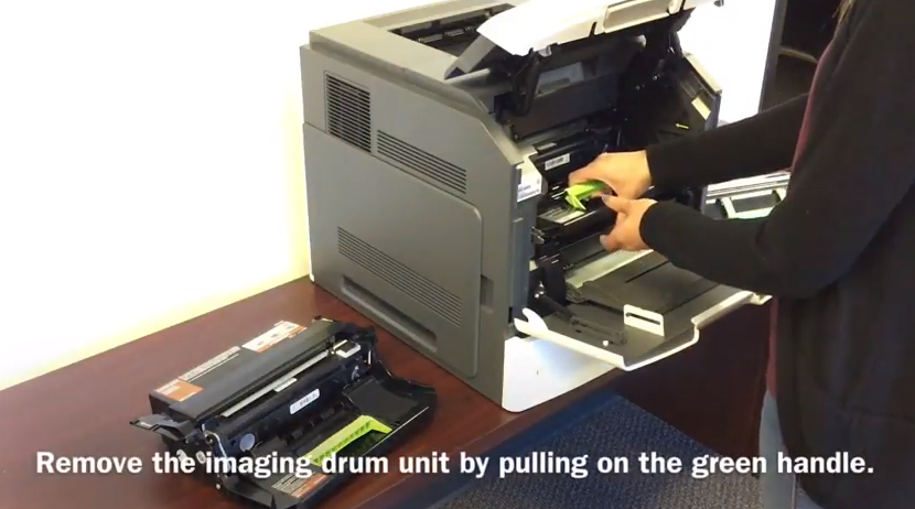 Lexmark MS812: How to Replace the Imaging Drum Unit