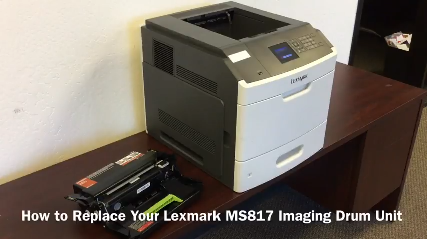 Lexmark MS817 Series: How to Replace the Imaging Drum Unit