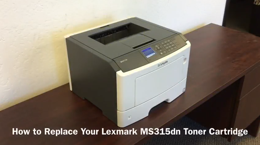 Lexmark MS315dn: How to Replace the Toner Cartridge