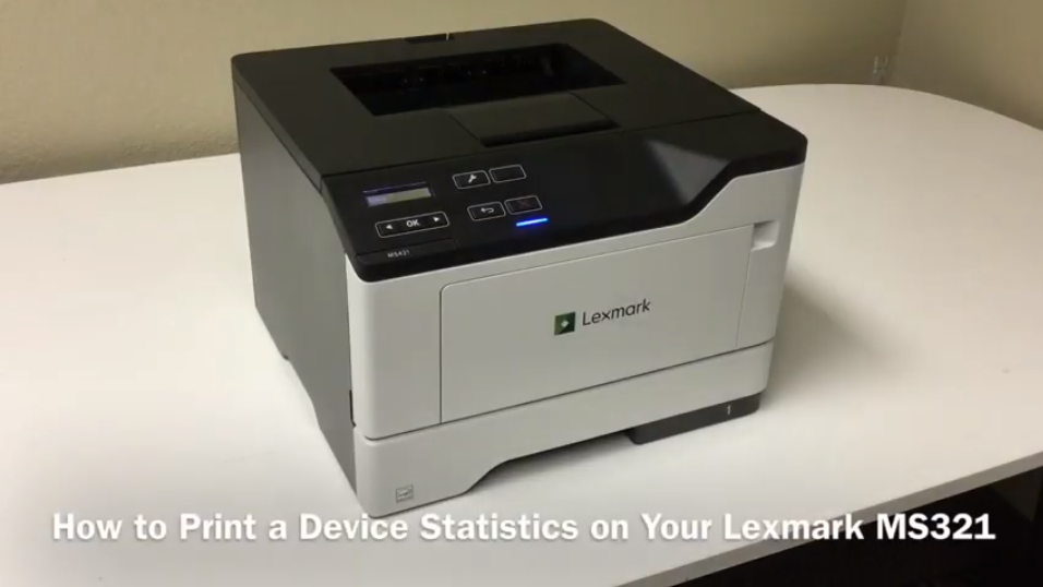 Lexmark MS321: How to Print a Device Statistics Report – Print.Save.Repeat.