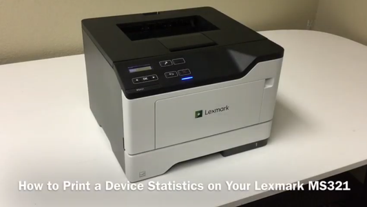 Lexmark MS321: How to Print a Device Statistics Report